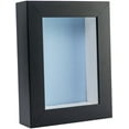 thumbnail image 1 of 6x8 Shadow Box Frame In Black With A 1 3/4" Usable Depth Includes Baby Blue Acid-Free Backing, UV, 1 of 6