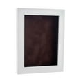 thumbnail image 1 of 6x8 Shadow Box Frame White Wood | With a 3/4" Usable Display Depth | Includes a Brown Real Suede, 1 of 6