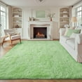 thumbnail image 1 of 6x9 Area Rug for Living Room: Fluffy Shag Soft Washable Rugs Large Fuzzy Plush Indoor Carpet for Bedroom Nursery Playroom Kids Girls Boys Room (Sage Green, 6'x9'), 1 of 9