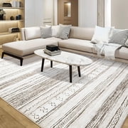 Toyoso 6x9 Area Rug Living Room Rugs - Washable Large Soft Neutral Boho Moroccan Bohemian Farmhouse Rug Indoor Floor Carpet for Bedroom Under Dining Table Home 
