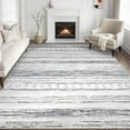 thumbnail image 1 of Toyoso 6x9 Area Rug Living Room Rugs - Washable Large Soft Neutral Boho Moroccan Bohemian Farmhouse Rug Indoor Floor Carpet for Bedroom Under Dining Table Home Office Decor - Light Grey, 1 of 8