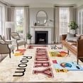 thumbnail image 1 of 6x9 Area Rugs, Laundry Room Non-Skid Rubber Backing Large Rectangle Rugs - Living Room Bedroom Home Office, Rustic Farmhouse Washing Machine Clothes Indoor Floor Mat Carpets Washable Rug, 1 of 9
