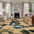 thumbnail image 1 of 6x9 Area Rugs for Living Room, Blueberry Spring Leaves Non Slip Area Rugs for Kitchen Bedroom Entryway, Brown Botanical Branches Washable Carpet Runner Rug Floor Mats for Bedroom Home Decor, 1 of 8