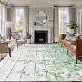 thumbnail image 1 of 6x9 Area Rugs for Living Room, Eucalyptus Leaves Non Slip Area Rugs for Kitchen Bedroom Entryway, Sage Green Summer Botanical Weeping Wooden Washable Carpet Runner Rug Floor Mats for Bedroom, 1 of 9