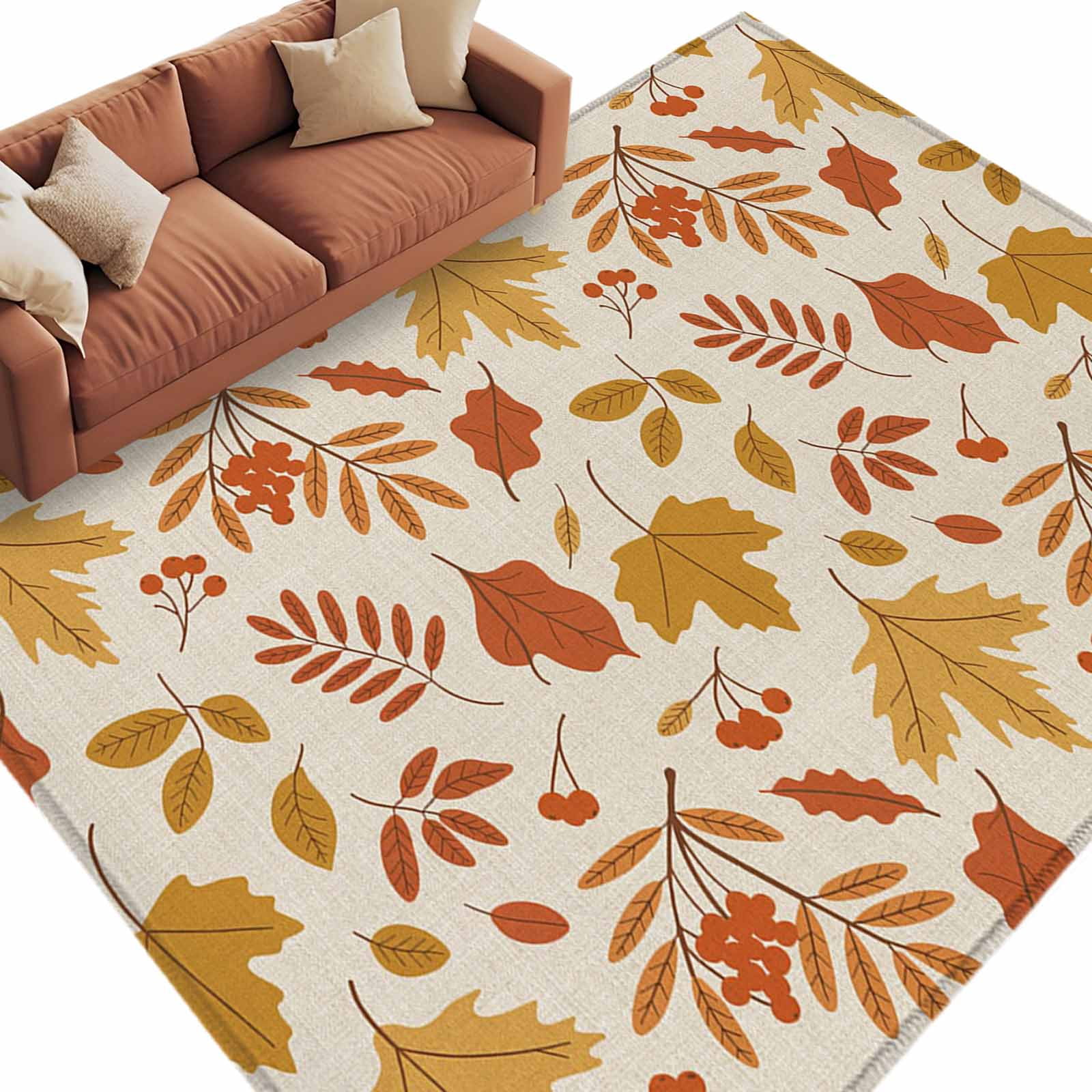 6x9 Fall Rug 6x9 Area Rugs for Living Room, Fall Non Slip Area Rugs for Kitchen ...