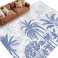 thumbnail image 1 of 6x9 Area Rugs for Living Room, Palm Trees Non Slip Area Rugs for Kitchen Bedroom Entryway, Blue Tropical Plants Summer Forest Scenery Washable Carpet Runner Rug Floor Mats for Bedroom Home Decor, 1 of 9