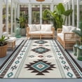 6x9 Area Rugs for Living Room, Southwest Ethnic Non-Slip Area Rugs for ...