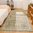 thumbnail image 1 of LOKHOM 6'x 9' Bohemian Area Rugs for Living Room, Non-Slip Backing Machine Washable Carpet, Brown, 1 of 8