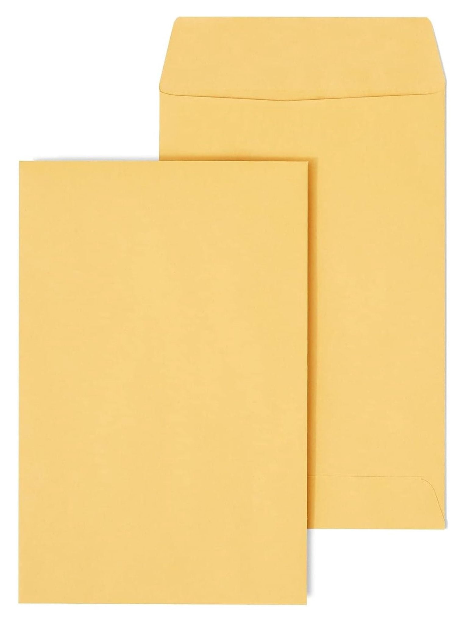 Sielded Envelope 6x9 Brown Self Sealing Catalog Envelopes 100 Pack Heavyweight Mailers ...