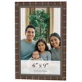 thumbnail image 1 of 6x9 Dark Brown Bamboo Real Wood Picture Frame Width 1.5 inches | Interior Frame Depth 0.5 inches |, 1 of 8
