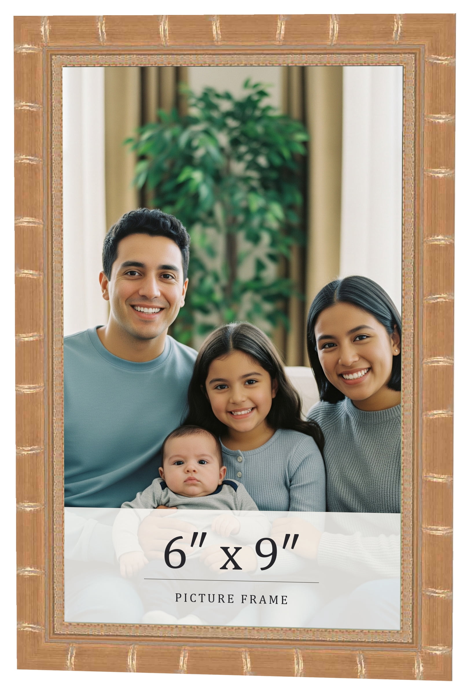 6x9 Frame Gold Antique Vintage Sold Wood Picture Frame | 1.75 Inch