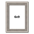 thumbnail image 1 of 6x9 Frame Grey Real Wood Picture Frame Width 1.25 inches | Interior Frame Depth 0.5 inches | Hans, 1 of 8