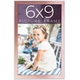 thumbnail image 1 of 6x9 Frame Pink Real Wood Picture Frame Width 0.75 inches | Interior Frame Depth 0.5 inches | Rose, 1 of 8