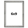 thumbnail image 1 of 6x9 Frame Silver Picture Frame - Complete Modern Photo Frame Includes UV Acrylic Shatter Guard, 1 of 8