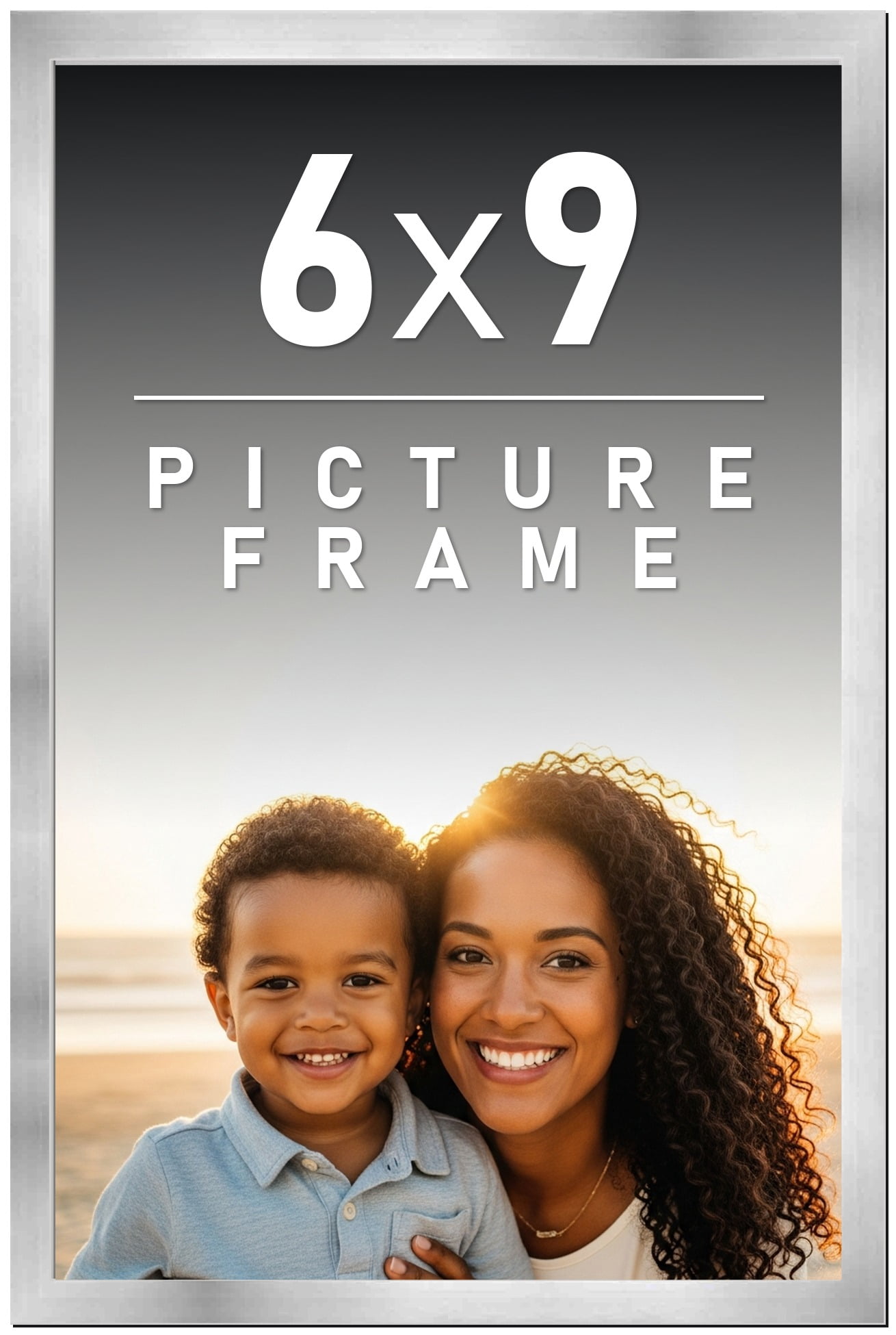 シルバーフレーム 660x850mm 大判 6x9 Frame Silver Stainless Steel Solid Wood Picture Frame | 0.75