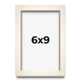 thumbnail image 1 of 6x9 Frame White Wheat Solid Wood Picture Frame | Moulding Width 0.75 Inches | Interior Depth 0.5, 1 of 8