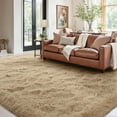 thumbnail image 1 of 6x9 Ft Large Shag Beige Rugs for Living Room Bedroom, Ultra Soft Fluffy Furry Area Rugs for Playroom Indoor Floor, Aesthetic Carpet for Kids Home Decor, 1 of 16