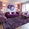 thumbnail image 1 of Kokia 6'x9' Washable Modern Abstract Area Rug, Dark Purple Ombre Soft Non Slip Rug for Living Room Bedroom Dining Room, 1 of 7