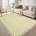 thumbnail image 1 of 6x9 Modern Plain Home Decor Washable Rug Stain Resistant Easy Cleaning Indoor Carpet Non Slip Area Rug Low Pile Floor Cover for Living Room Bedroom Office Playroom,Beige/Brown, 1 of 7