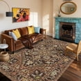thumbnail image 1 of Kokia 6'x9' Oriental Area Rug Living Room Washable Non Slip Boho Soft Rugs Bedroom Dining Room Decor-Walnut, 1 of 6