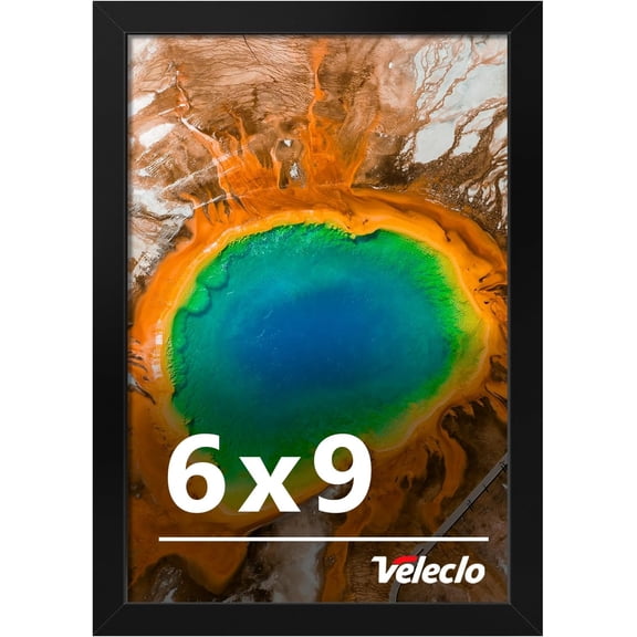 6x9 Picture Frame for Wall Display, 6x9 Black Picture Frame with Shatter Resistant Plexiglass, Stable and Sturdy 6 x 9 Poster Frame for Wall Display, Handpicked Gift Collection, 1 Pack