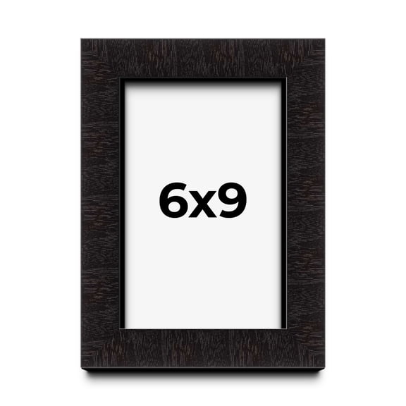 6x9 Shadow Box Black Solid Wood Display Picture Frame | 1 Inch Rabbet Depth | | 1.375 Inch Moulding