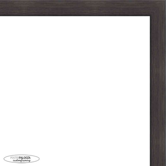 6x9 Traditional Black Wood Picture Frame - UV Acrylic, Foam Board Backing, & Hanging Hardware Included!