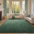 thumbnail image 1 of 6x9 Washable Area Rugs for Bedroom Living Room, Low Pile Thin Rug Solid Color, Non-Slip Carpet Indoor for Home Decor (Green), 1 of 17