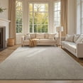 thumbnail image 1 of 6x9 Washable Area Rugs for Bedroom Living Room, Low Pile Thin Rug Solid Color, Non-Slip Carpet Indoor for Home Decor (Light Tan), 1 of 17