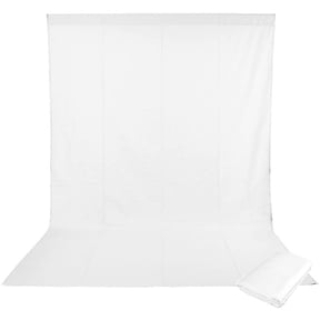 6x9 White Photography Muslin Background Backdrop