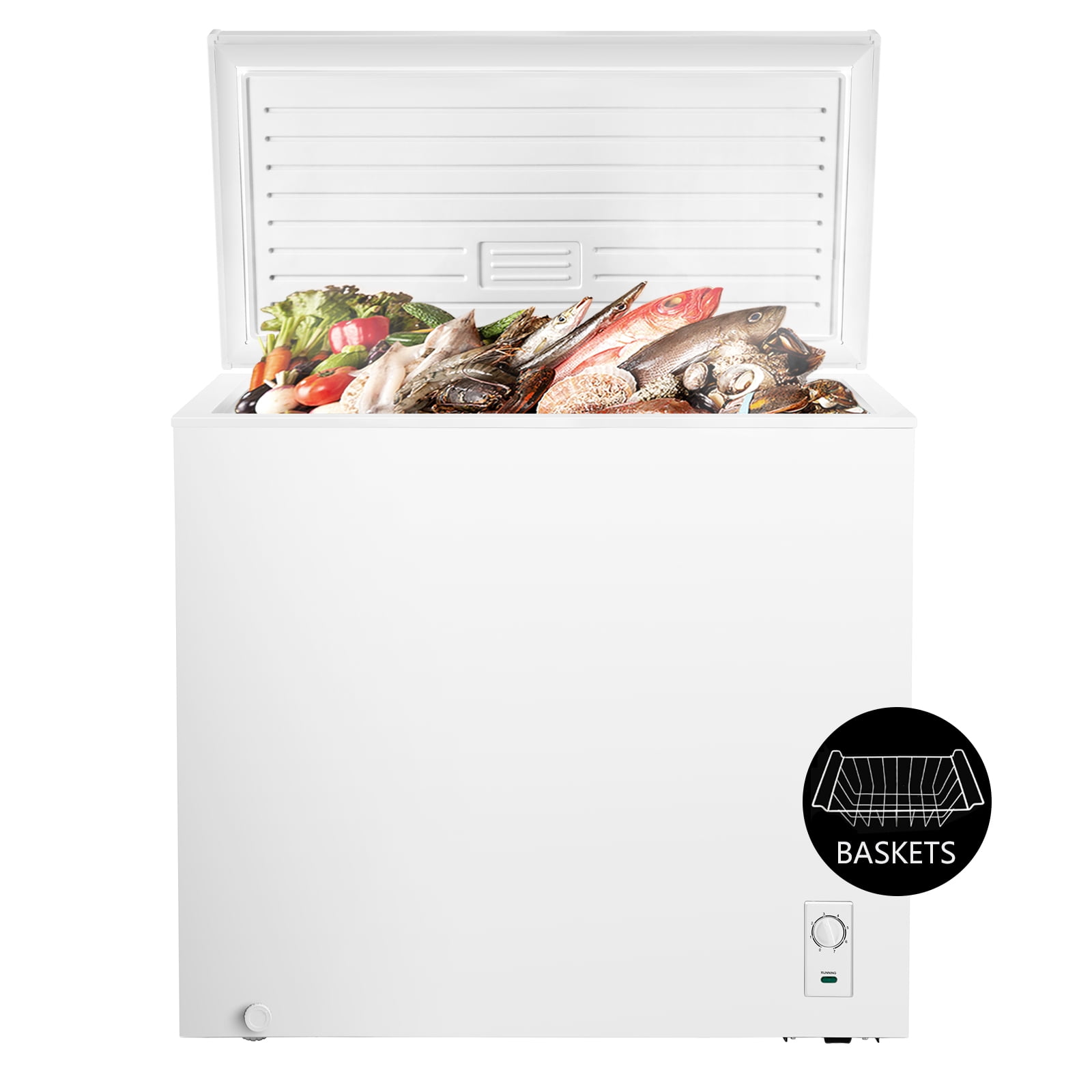 WAA 7.0 Cu.ft Chest Freezer Free Standing Top open Door White