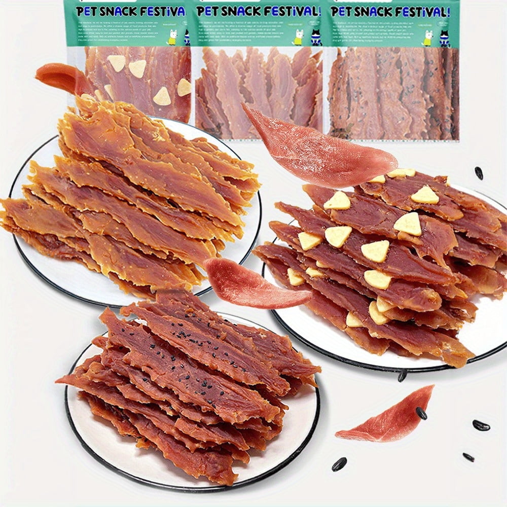 7.05oz/14.11oz(200g/400g) Sesame Duck Jerkey, Milk Cheese Duck Jerkey, Ingredients, Natural Dog Treats, Healthy, Easily Digestible, Dog Chews Long Lasting, And High Protein, Low Fat