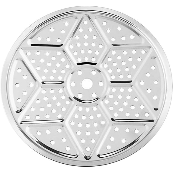 11in Round Stainless Steel Steamer Rack - Multi-Use Stand for Pressure Cooker, Canner, Stock Pot & Baking(LR 1 PCS)