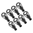 thumbnail image 1 of 7.0mm Stainless Steel Fishing Rod Tip Repair Kit Pole Ring Guide Replacement, Black 8 Pack, 1 of 5