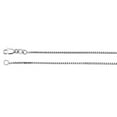 thumbnail image 1 of 7" 1.0 mm Box Chain in 14k White Gold, 1 of 3