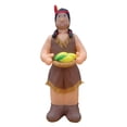thumbnail image 1 of 7 1/2' Air Blown Inflatable Thanksgiving INDIAN Woman Holding Corn, 1 of 1