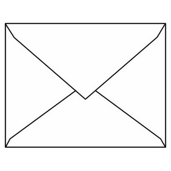 #7-1/2 Baronial Envelopes, 5-1/2" x 7-1/2", 28#, Bright White (96% Brightness), Pointed Flaps (Box of 250)