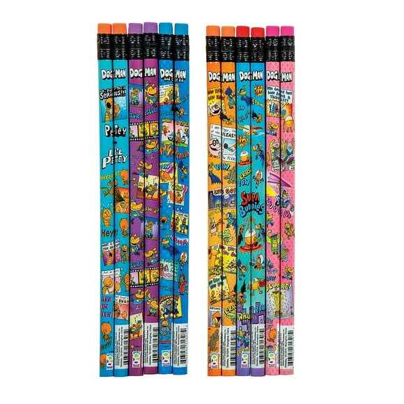 7 1/2" Dog Man Character Wood Pencils - 36 Pc.