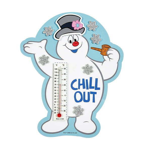 7 1/2" Frosty the Snowman Thermometer Magnet Craft Kit - Makes 12