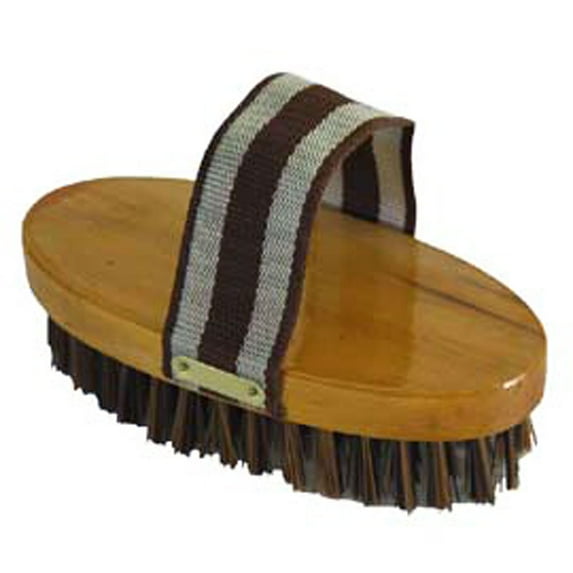 7-1/2" Hilason Western Horse Care Wooden Body Polypropylene Bristles Brush
