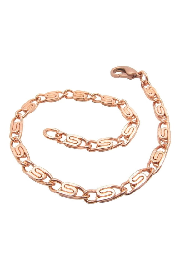 7 1/2 Inch Copper Bracelet, 3/16 of an inch wide, CB606G - Made in the USA. Light weight design.