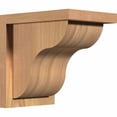 thumbnail image 1 of 7 1/2"W x 10"D x 10"H Carmel Smooth Corbel w/Backplate, Western Red Cedar, 1 of 9