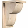 thumbnail image 1 of 7 1/2"W x 10"D x 14"H Crestline Smooth Corbel w/Backplate, Douglas Fir, 1 of 9