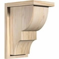 thumbnail image 1 of 7 1/2"W x 10"D x 14"H Ridgewood Smooth Corbel w/Backplate, Douglas Fir, 1 of 9