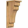 thumbnail image 1 of 7 1/2"W x 10"D x 22"H Mediterranean Smooth Corbel w/Backplate, Western Red Cedar, 1 of 9