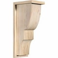 thumbnail image 1 of 7 1/2"W x 10"D x 22"H Ridgewood Smooth Corbel w/Backplate, Douglas Fir, 1 of 9