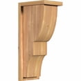 thumbnail image 1 of 7 1/2"W x 10"D x 22"H Ridgewood Smooth Corbel w/Backplate, Western Red Cedar, 1 of 9