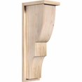thumbnail image 1 of 7 1/2"W x 10"D x 26"H Ridgewood Smooth Corbel w/Backplate, Douglas Fir, 1 of 9