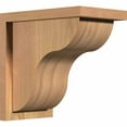 thumbnail image 1 of 7 1/2"W x 12"D x 12"H Carmel Smooth Corbel w/Backplate, Western Red Cedar, 1 of 9