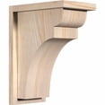 thumbnail image 1 of 7 1/2"W x 12"D x 16"H Yorktown Smooth Corbel w/Backplate, Douglas Fir, 1 of 9